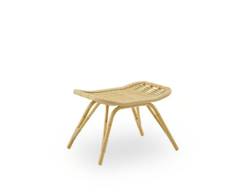 MONET EXTERIOR - Low garden footstool in Alu-Rattan and ArtFibre by Sika Design - view 2